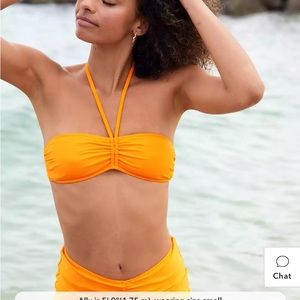 Super cute orange aerie bikini - Small top & Large bottom - sold together